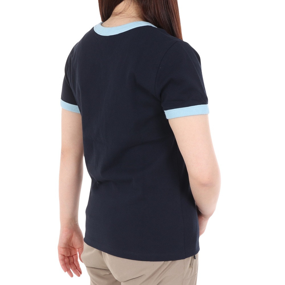 ラッセル（RUSSELL）（レディース）16/-OE REGリンガー 半袖Tシャツ RBL24S1003 NVY