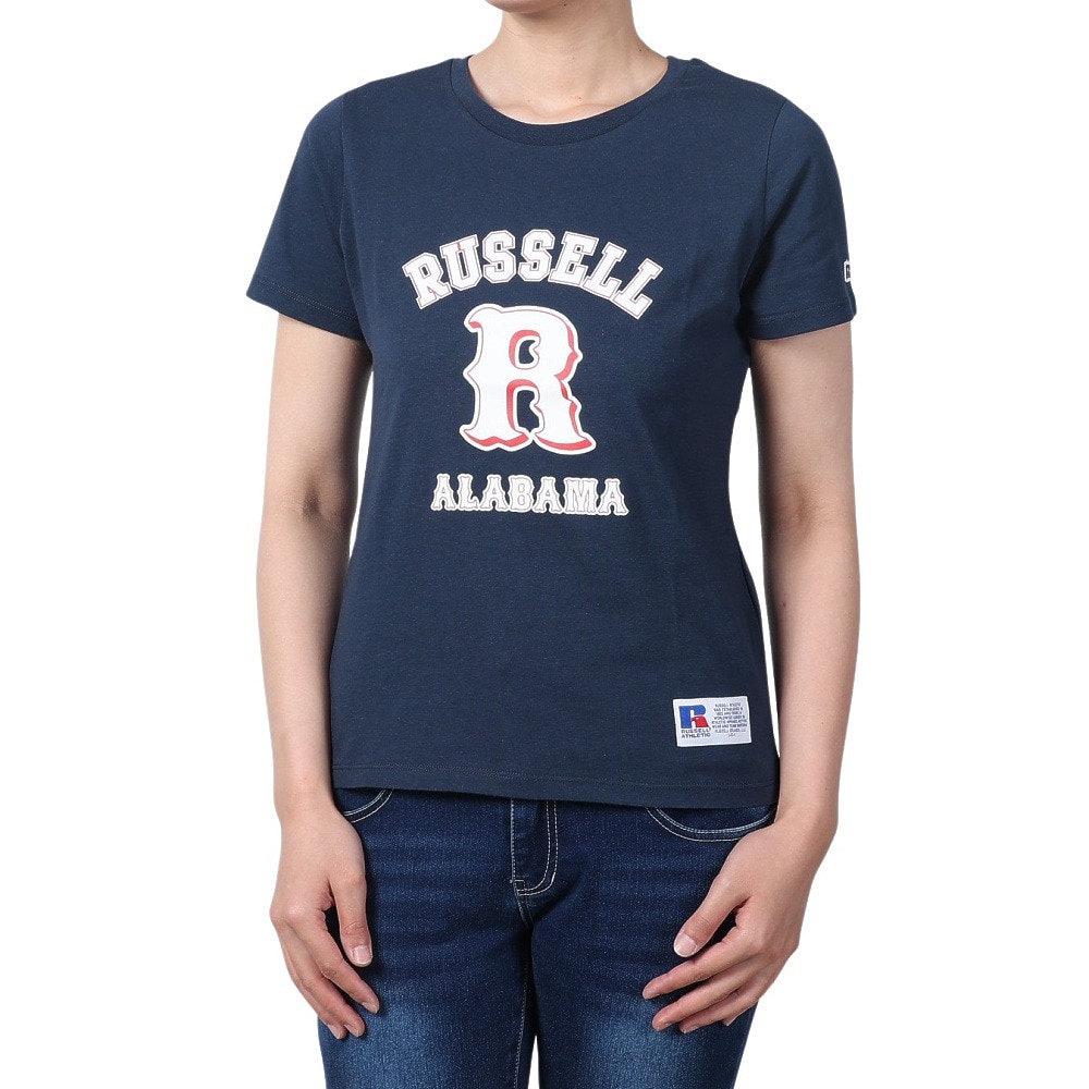 ＲＵＳＳＥＬＬ 20S/-カレッジ REG 半袖Tシャツ RBL24S1011 NVY ３Ｌ 48 ウェア