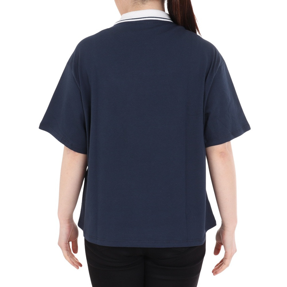 ラッセル（RUSSELL）（レディース）襟付き カレッジ ワイド Tシャツ RBL24S1012 NVY