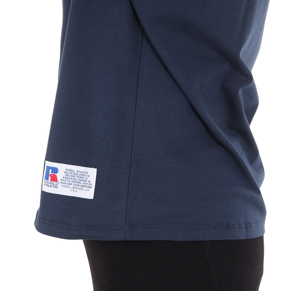 ラッセル（RUSSELL）（レディース）襟付き カレッジ ワイド Tシャツ RBL24S1012 NVY