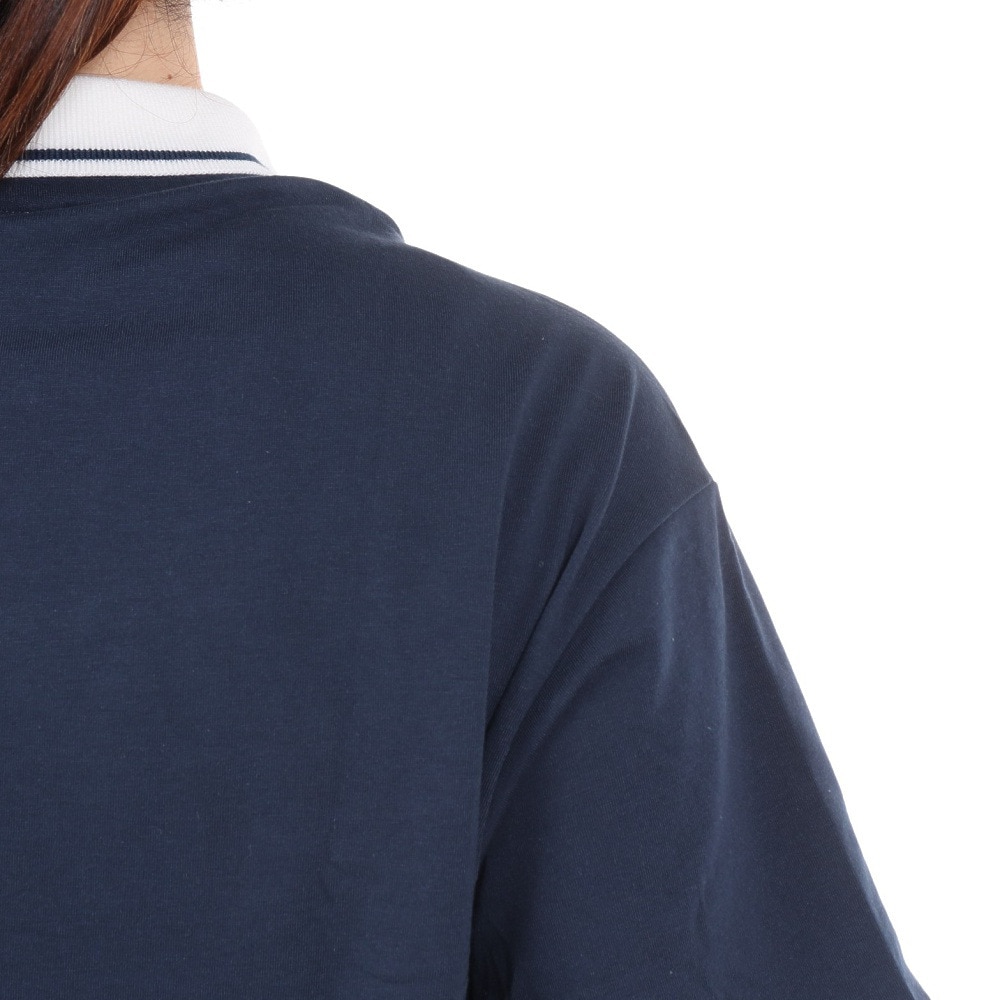 ラッセル（RUSSELL）（レディース）襟付き カレッジ ワイド Tシャツ RBL24S1012 NVY
