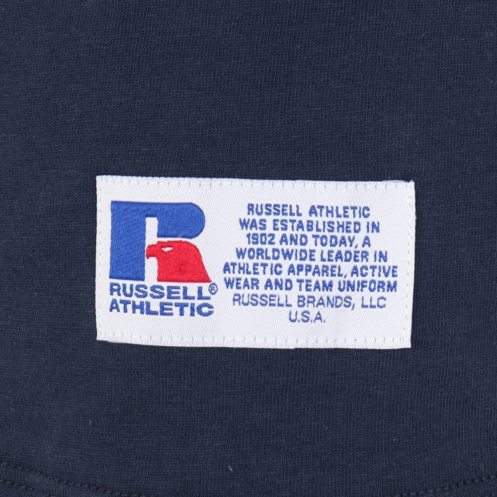 ラッセル（RUSSELL）（レディース）襟付き カレッジ ワイド Tシャツ RBL24S1012 NVY