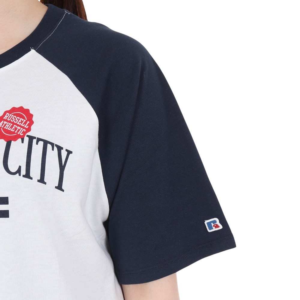 ラッセル（RUSSELL）（レディース）ラグラン ワイド Tシャツ RBL24S1013 WHT