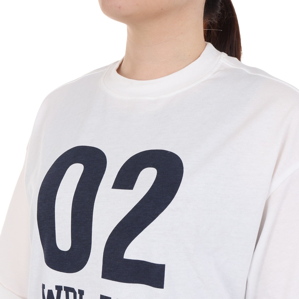 ラッセル（RUSSELL）（レディース）ナンバリング ワイド Tシャツ RBL24S1014 WHT