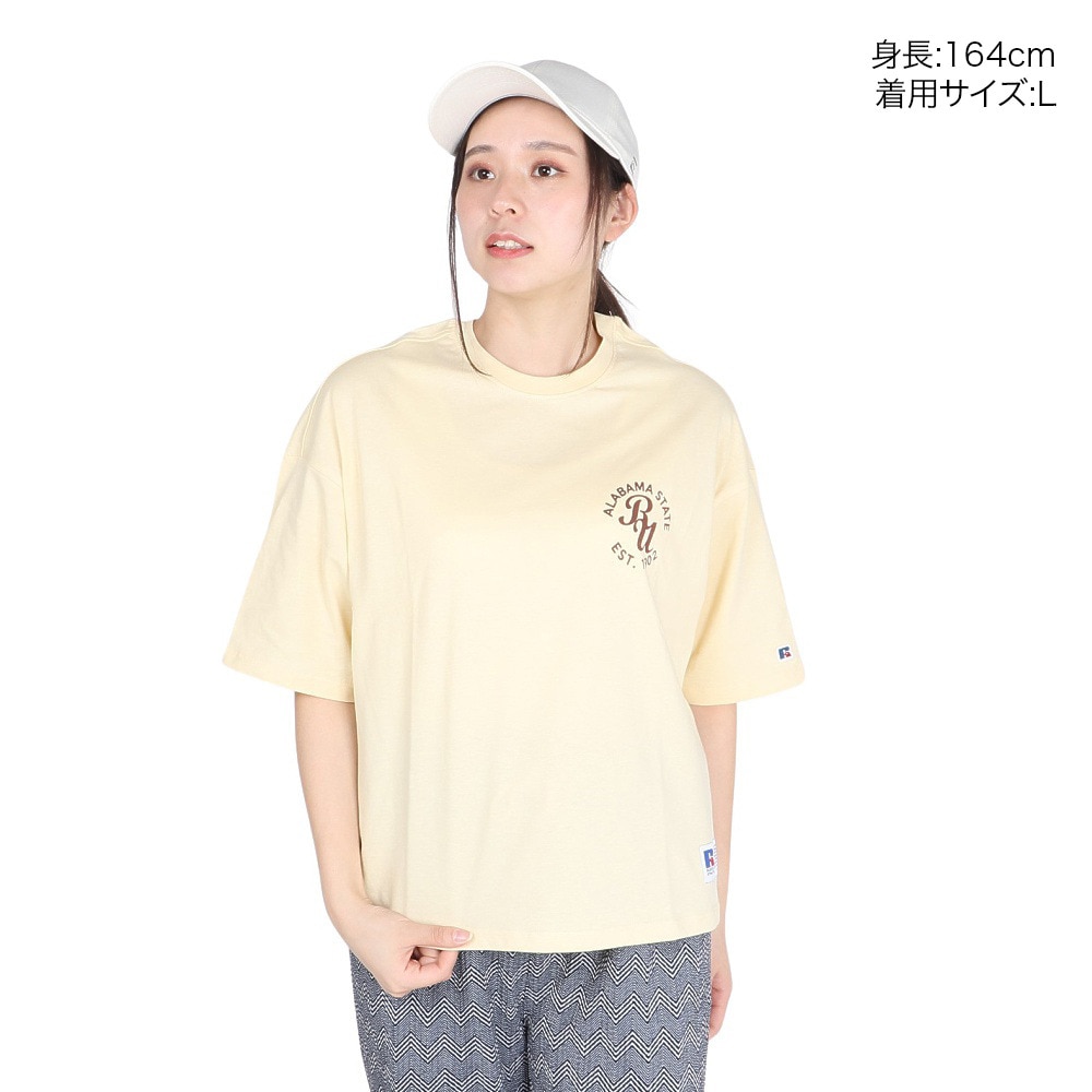 ラッセル（RUSSELL）（レディース）20S/-ワンポイント ロゴ Tシャツ RBL24S1015 CRM