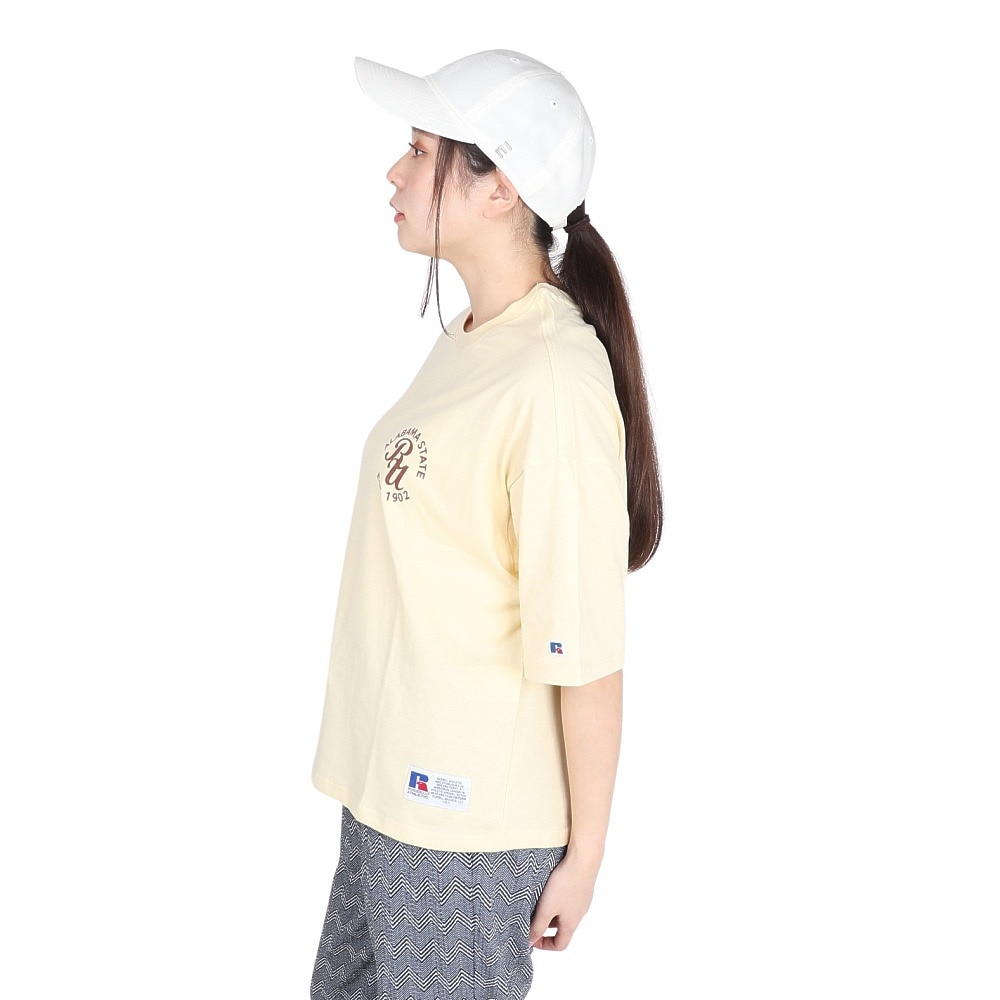 ラッセル（RUSSELL）（レディース）20S/-ワンポイント ロゴ Tシャツ RBL24S1015 CRM