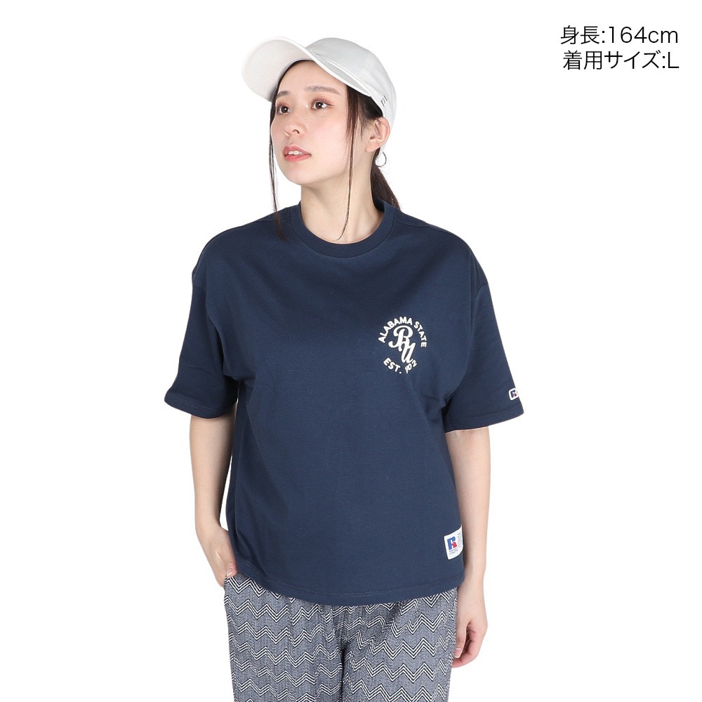 ラッセル（RUSSELL）（レディース）20S/-ワンポイント ロゴ Tシャツ RBL24S1015 NVY