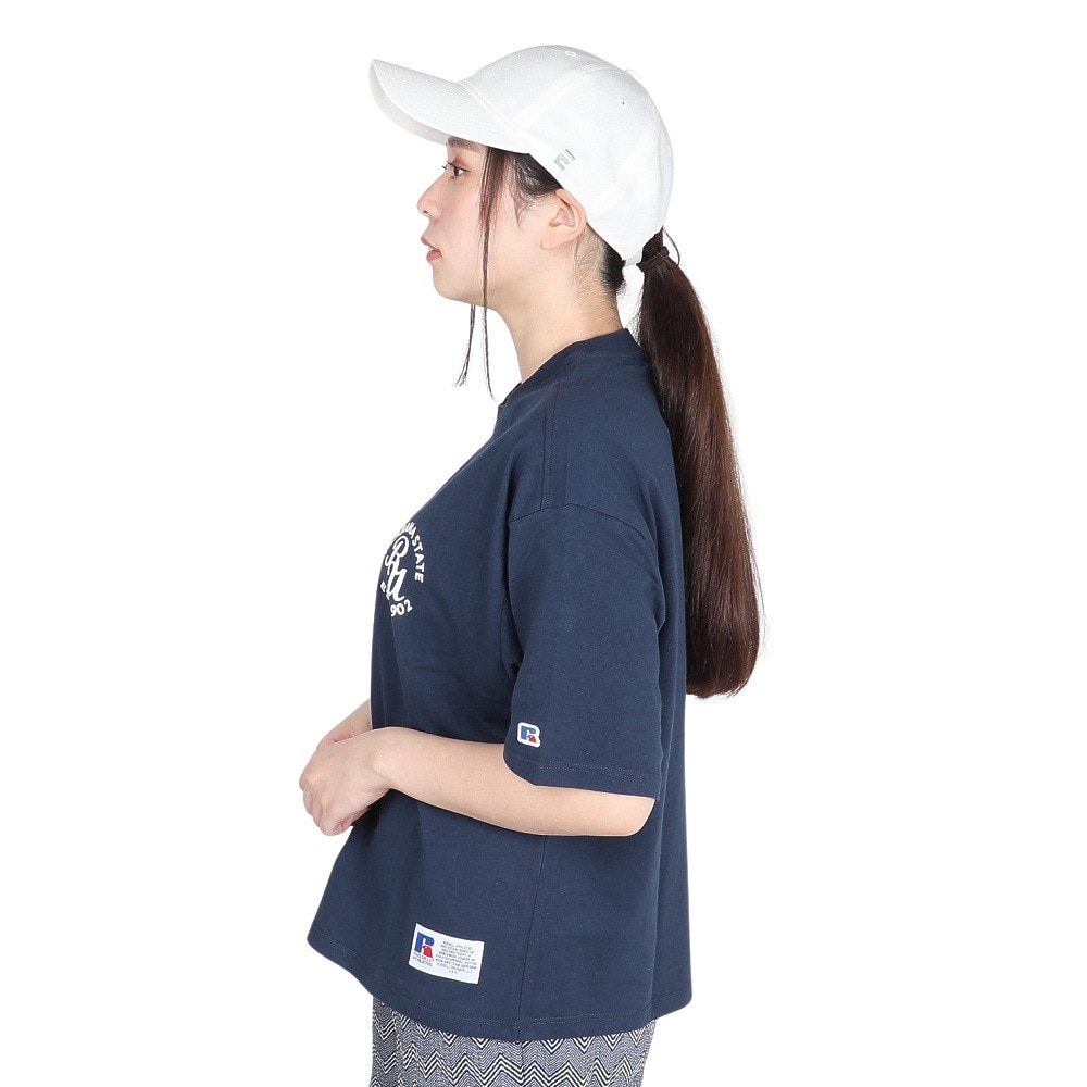 ラッセル（RUSSELL）（レディース）20S/-ワンポイント ロゴ Tシャツ RBL24S1015 NVY