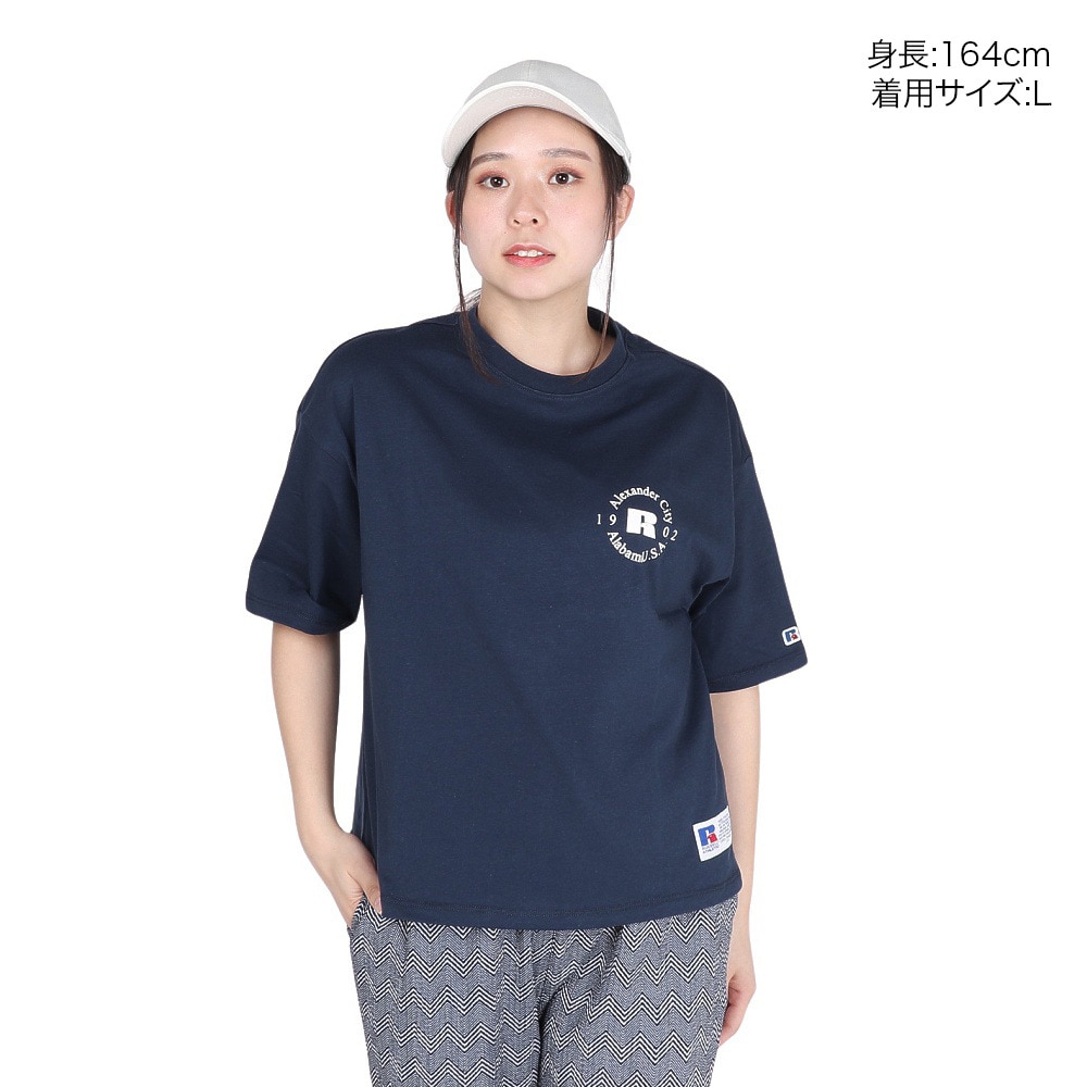 ラッセル（RUSSELL）（レディース）20S/-RLX フィット Rロゴ Tシャツ RBL24S1016 NVY