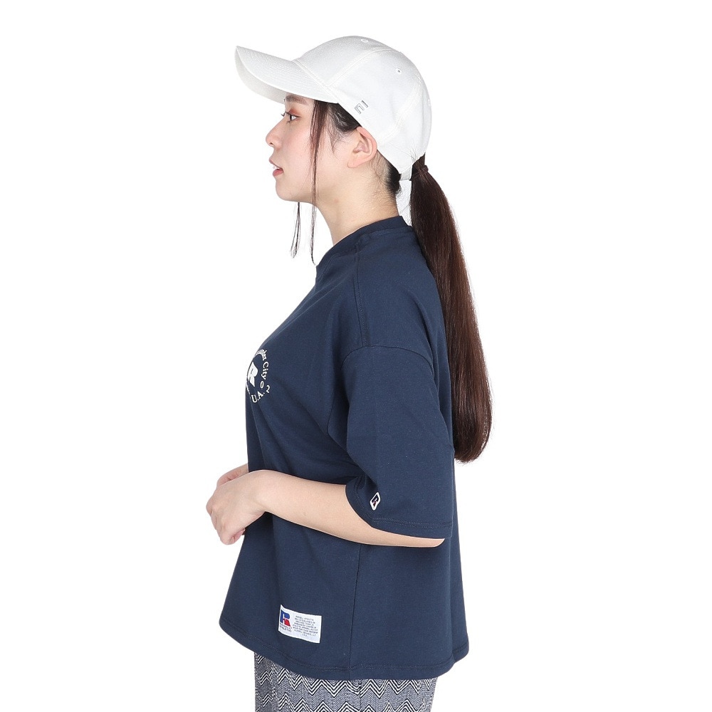 ラッセル（RUSSELL）（レディース）20S/-RLX フィット Rロゴ Tシャツ RBL24S1016 NVY