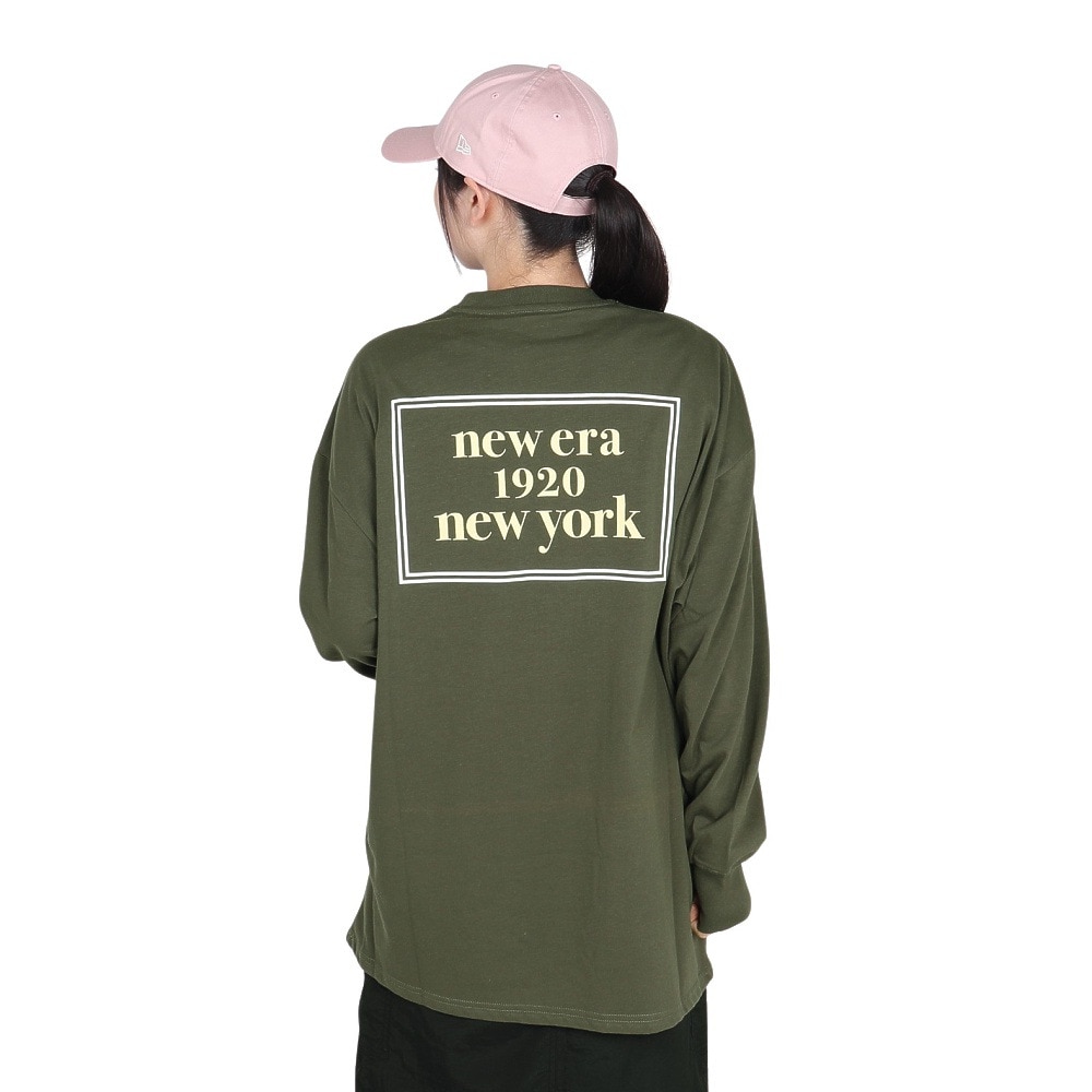 ニューエラ（NEW ERA）（レディース）長袖 オーバーサイズド コットンTシャツ new era 1920 new york 14324617