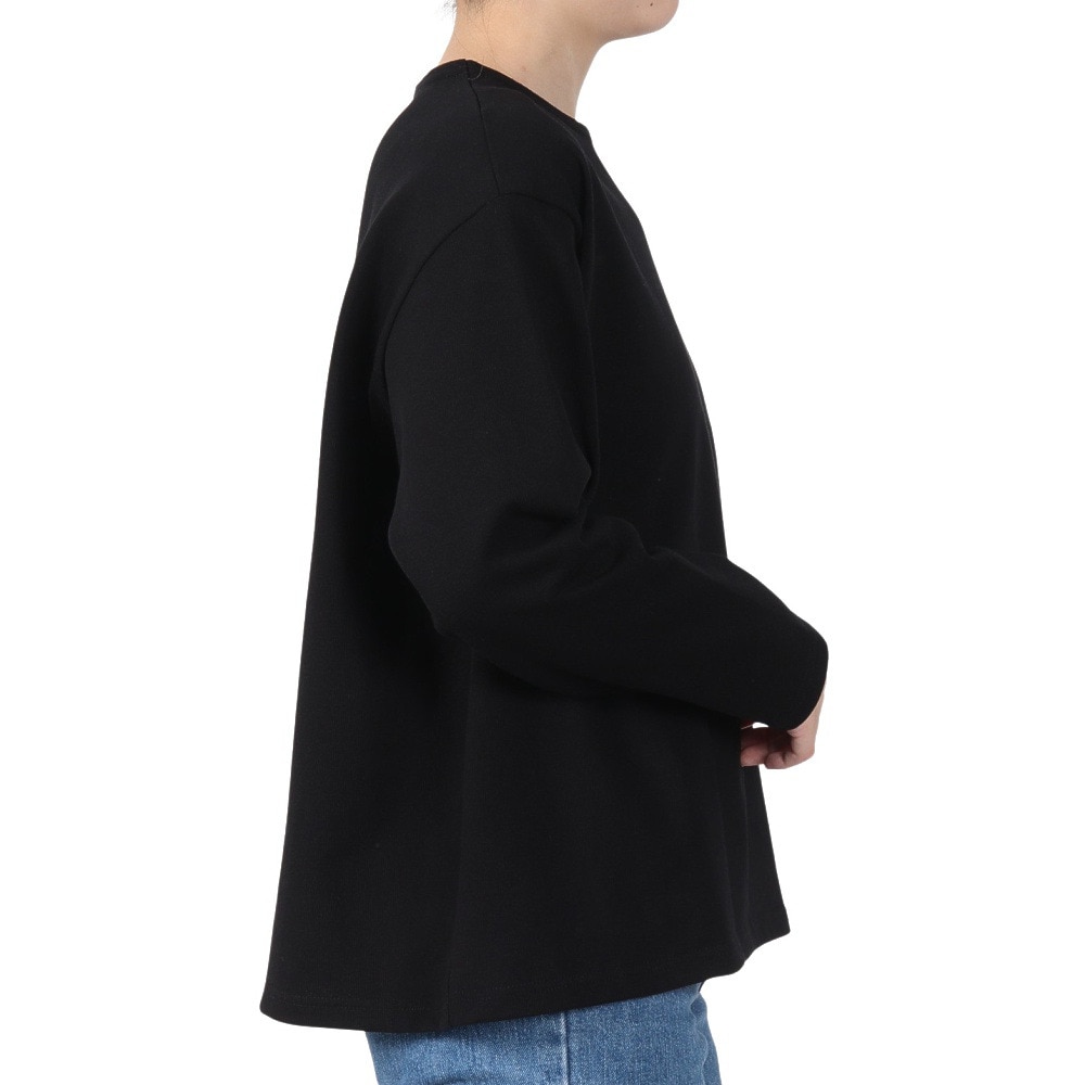 オーシバル（ORCIVAL）（レディース）クルーネック 長袖シャツ P.O. B249 BLACK