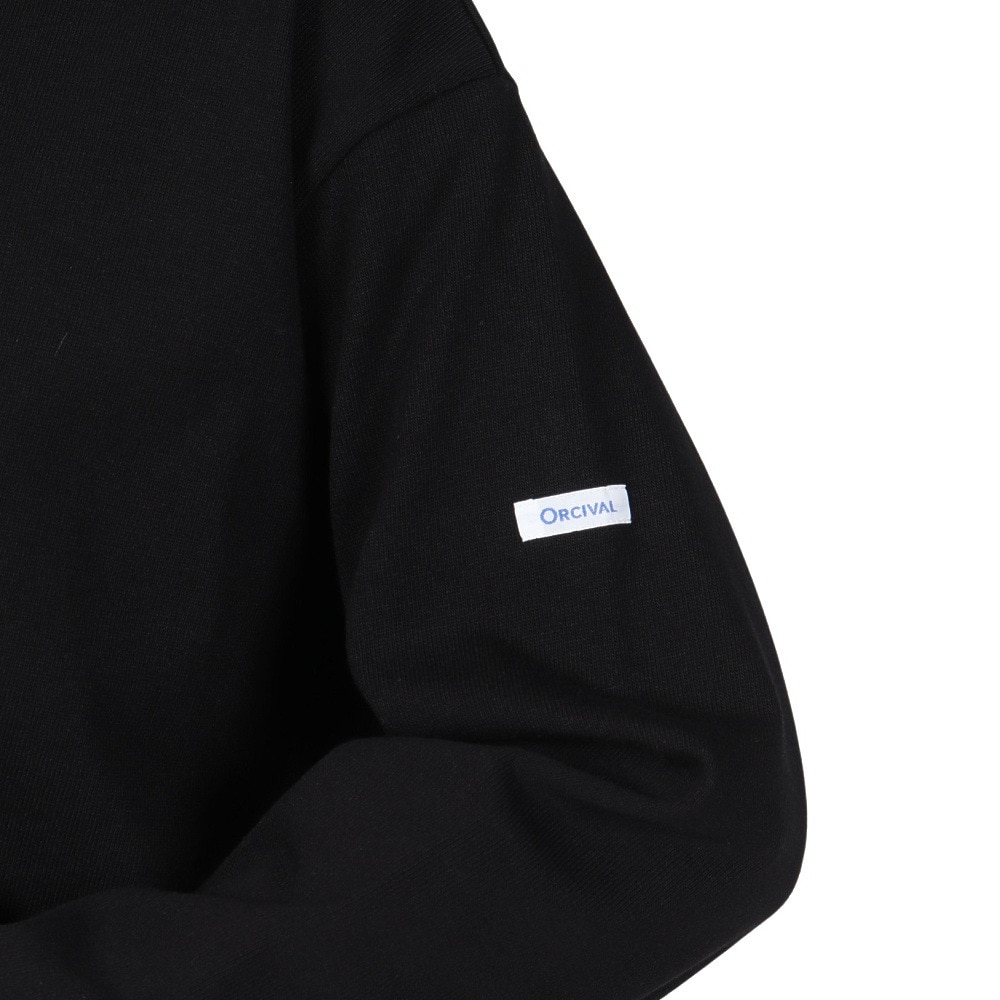 オーシバル（ORCIVAL）（レディース）クルーネック 長袖シャツ P.O. B249 BLACK