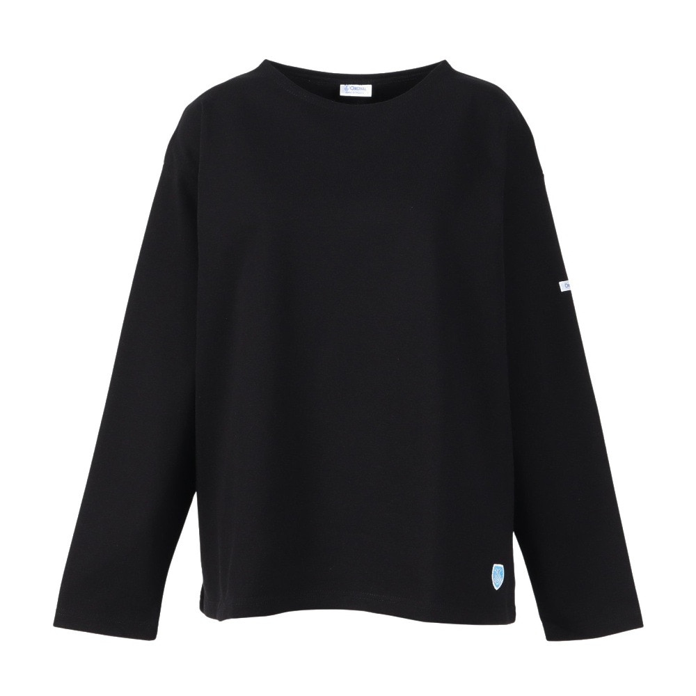 オーシバル（ORCIVAL）（レディース）クルーネック 長袖シャツ P.O. B249 BLACK