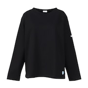 (レディース)クルーネック 長袖シャツ P.O. B249 BLACK