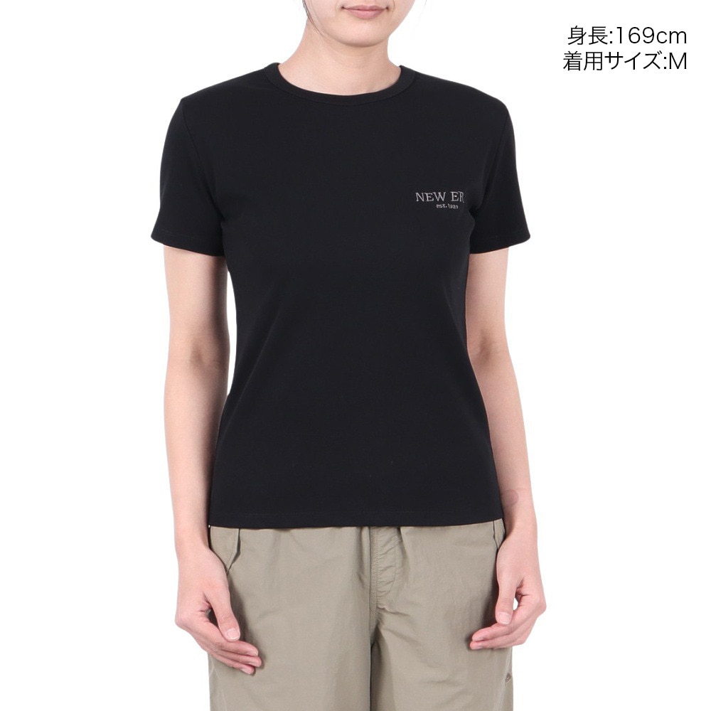 ニューエラ（NEW ERA）（レディース）半袖 ソロナ ベーシック Tシャツ ブラック 14391917