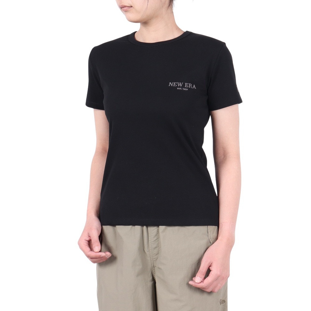 ニューエラ（NEW ERA）（レディース）半袖 ソロナ ベーシック Tシャツ ブラック 14391917