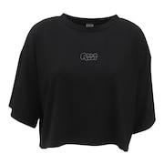 (レディース)リブカット 半袖トップス REEF25S-07-BLK