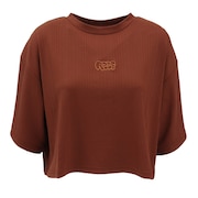 (レディース)リブカット 半袖トップス REEF25S-07-BRW