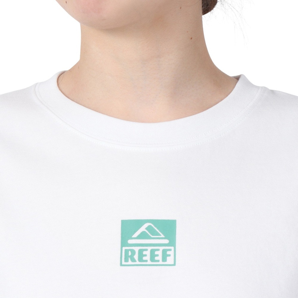 リーフ（REEF）（レディース）スクエア ロゴ 半袖 Tシャツ RFTEL2503-WHT