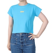(レディース)HERITAGE ロゴ 半袖 Tシャツ RFTEL2507-BLU