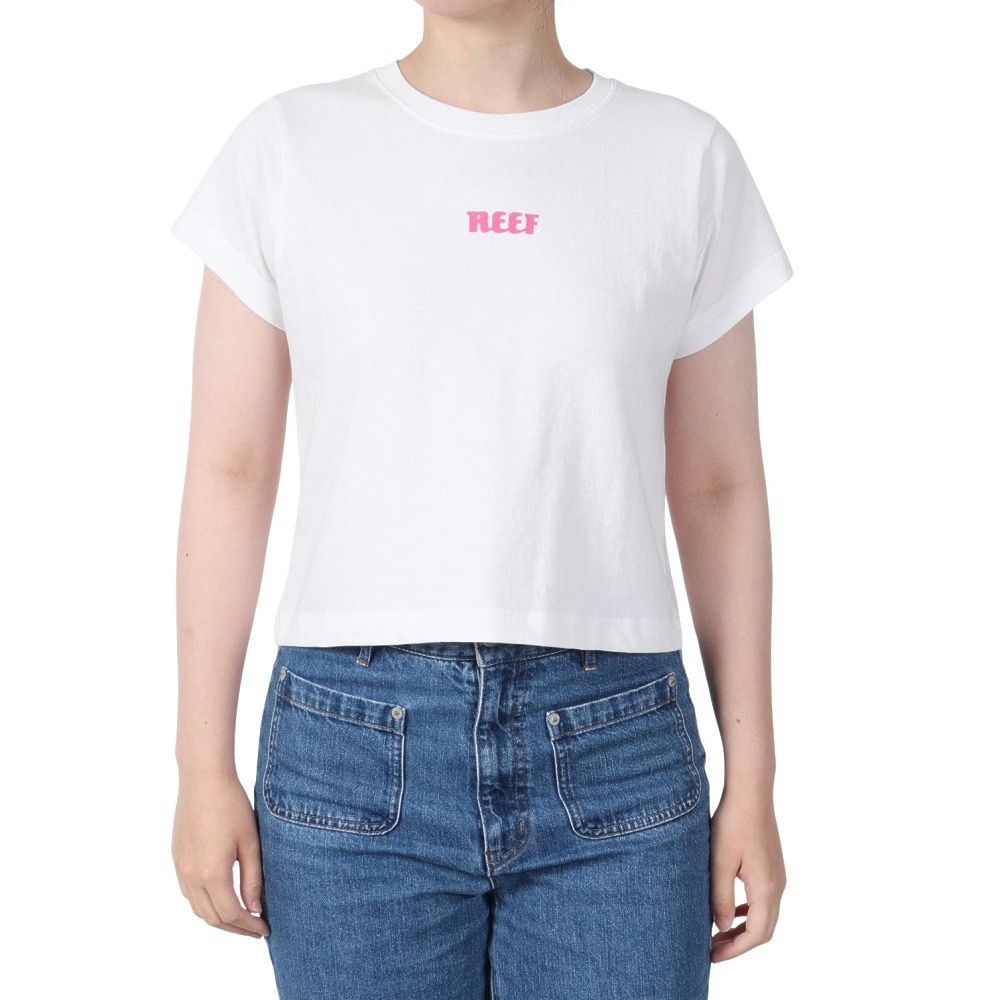 リーフ（REEF）（レディース）HERITAGE ロゴ 半袖 Tシャツ RFTEL2507-WHT