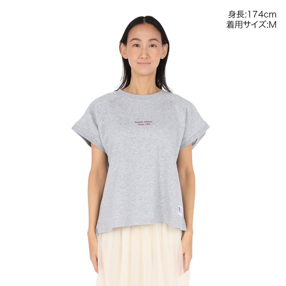 ラッセル（RUSSELL）（レディース）ミニ裏毛ラグランフレンチスリーブ RBL25S1006 MGRY