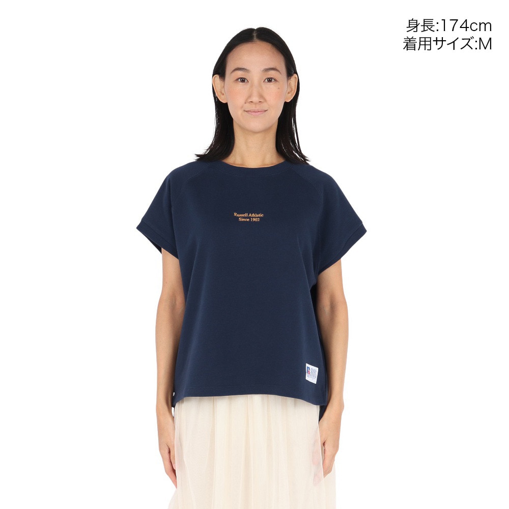 ラッセル（RUSSELL）（レディース）ミニ裏毛ラグランフレンチスリーブ RBL25S1006 NVY
