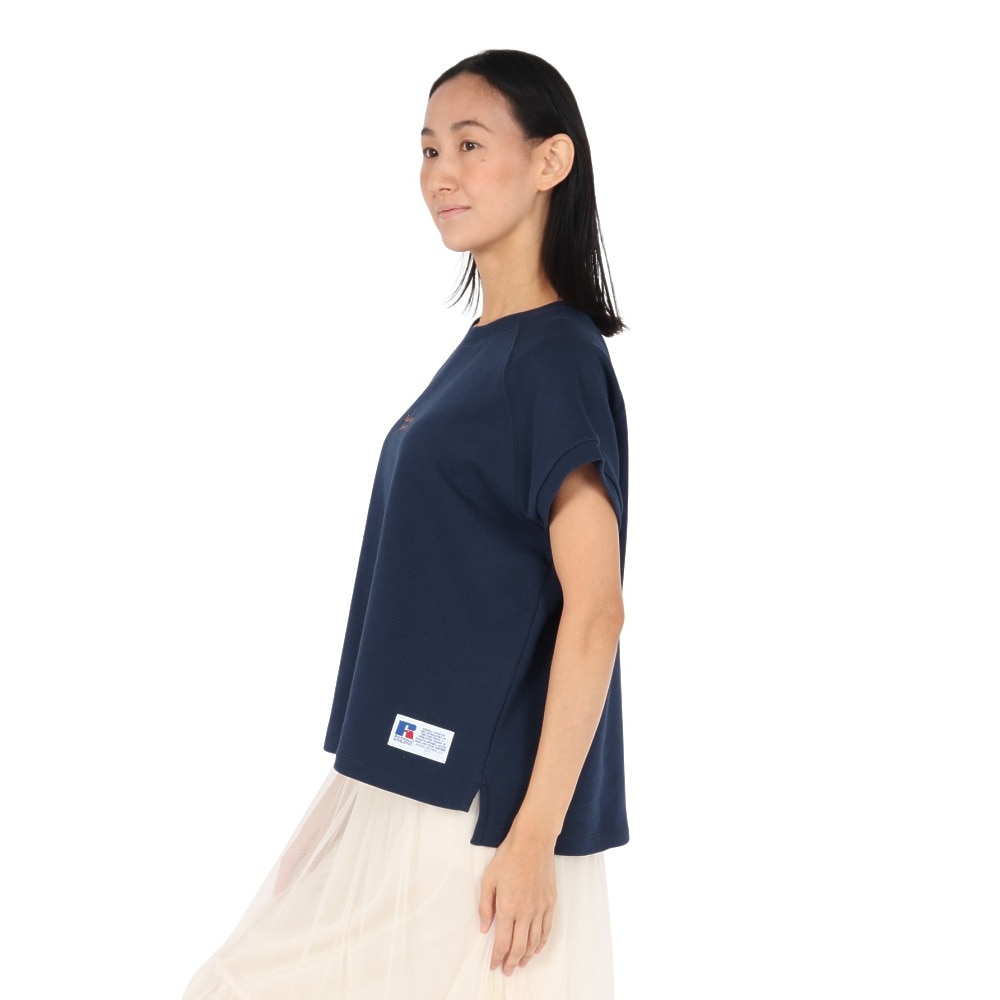 ラッセル（RUSSELL）（レディース）ミニ裏毛ラグランフレンチスリーブ RBL25S1006 NVY