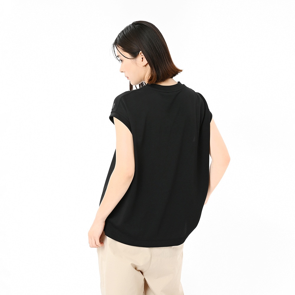 ニューバランス（new balance）（レディース）フレンチスリーブプルオーバーTシャツ AWT55087BK