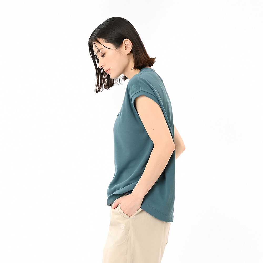ニューバランス（new balance）（レディース）フレンチスリーブプルオーバーTシャツ AWT55087NUS