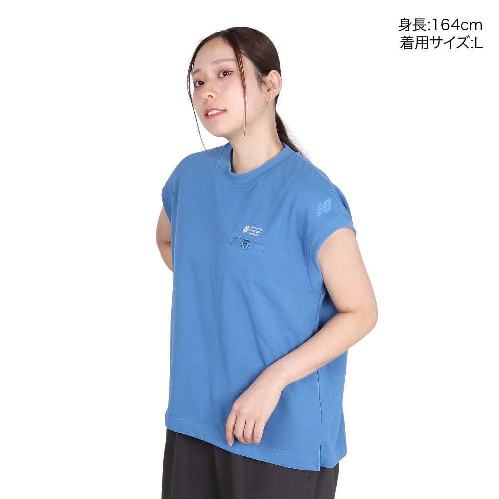 ニューバランス（new balance）（レディース）フレンチスリーブプルオーバーTシャツ AWT55087SET