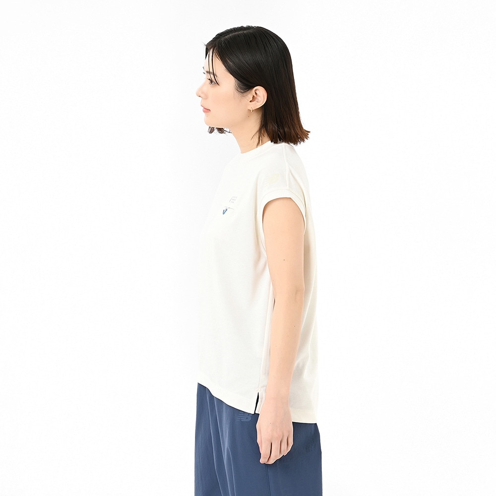 ニューバランス（new balance）（レディース）フレンチスリーブプルオーバーTシャツ AWT55087SST