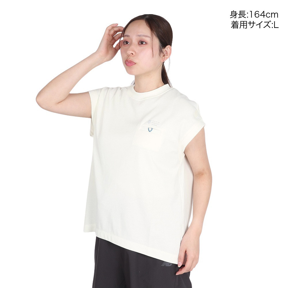 ニューバランス（new balance）（レディース）フレンチスリーブプルオーバーTシャツ AWT55087SST