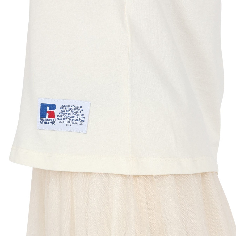 ラッセル（RUSSELL）（レディース）30/ アーチロゴリンガー 半袖Tシャツ RBL25S1001 IVR