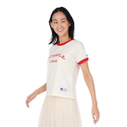 (レディース)30/ アーチロゴリンガー 半袖Tシャツ RBL25S1001 IVR