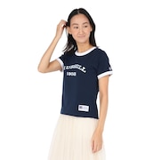 (レディース)アーチロゴリンガー 半袖Tシャツ RBL25S1001 NVY