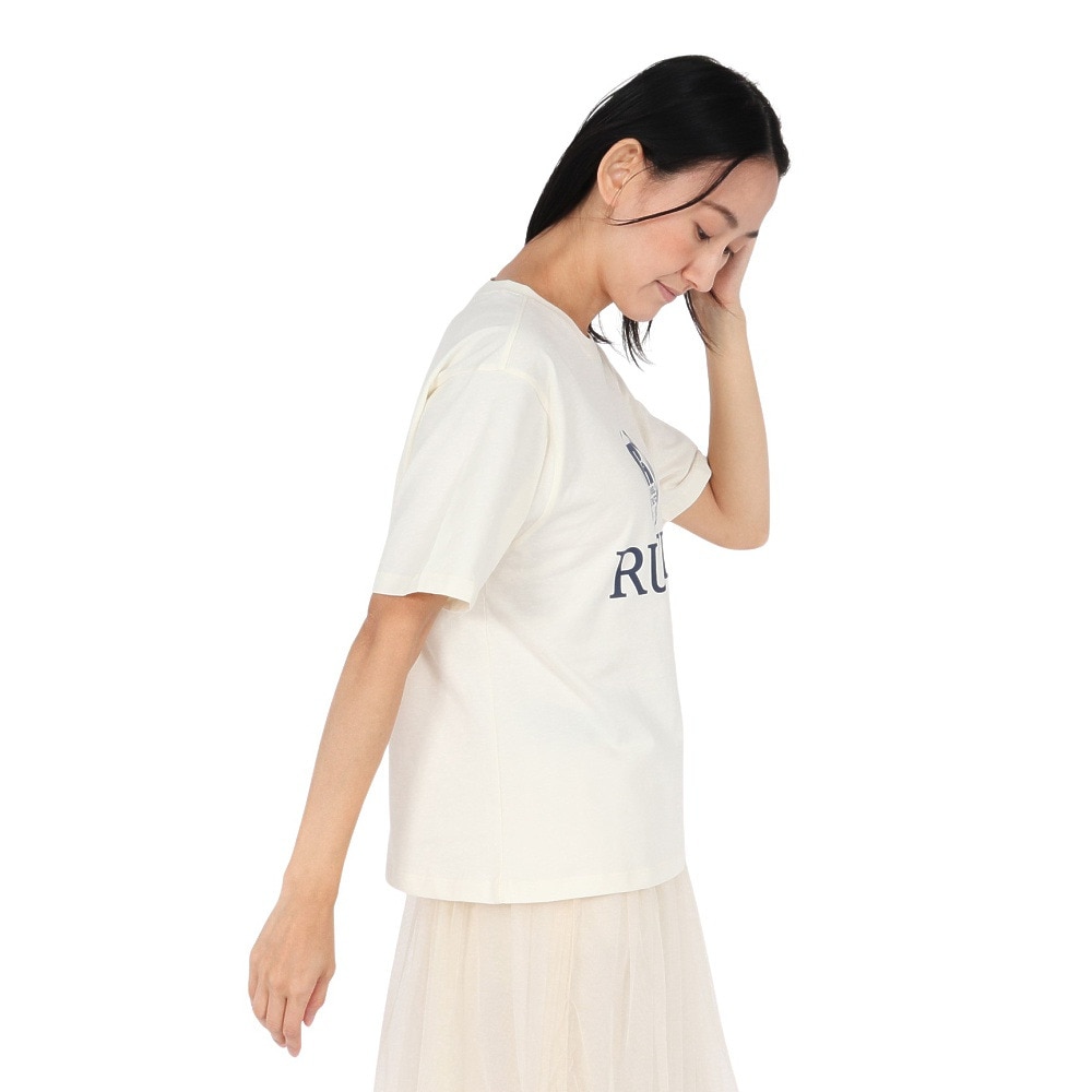 ラッセル（RUSSELL）（レディース）30/ カレッジプリント 半袖Tシャツ RBL25S1002 IVR