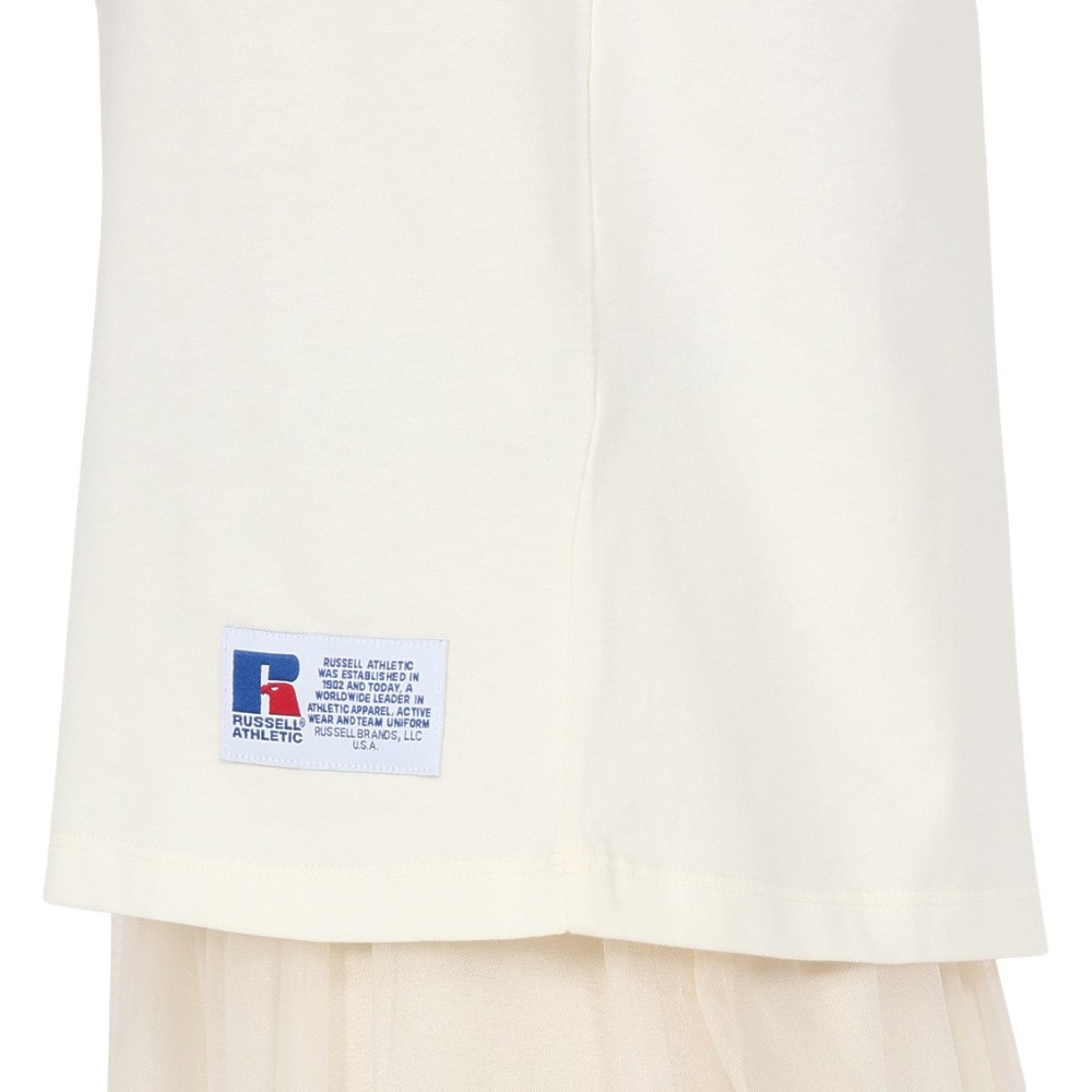 ラッセル（RUSSELL）（レディース）30/ カレッジプリント 半袖Tシャツ RBL25S1002 IVR