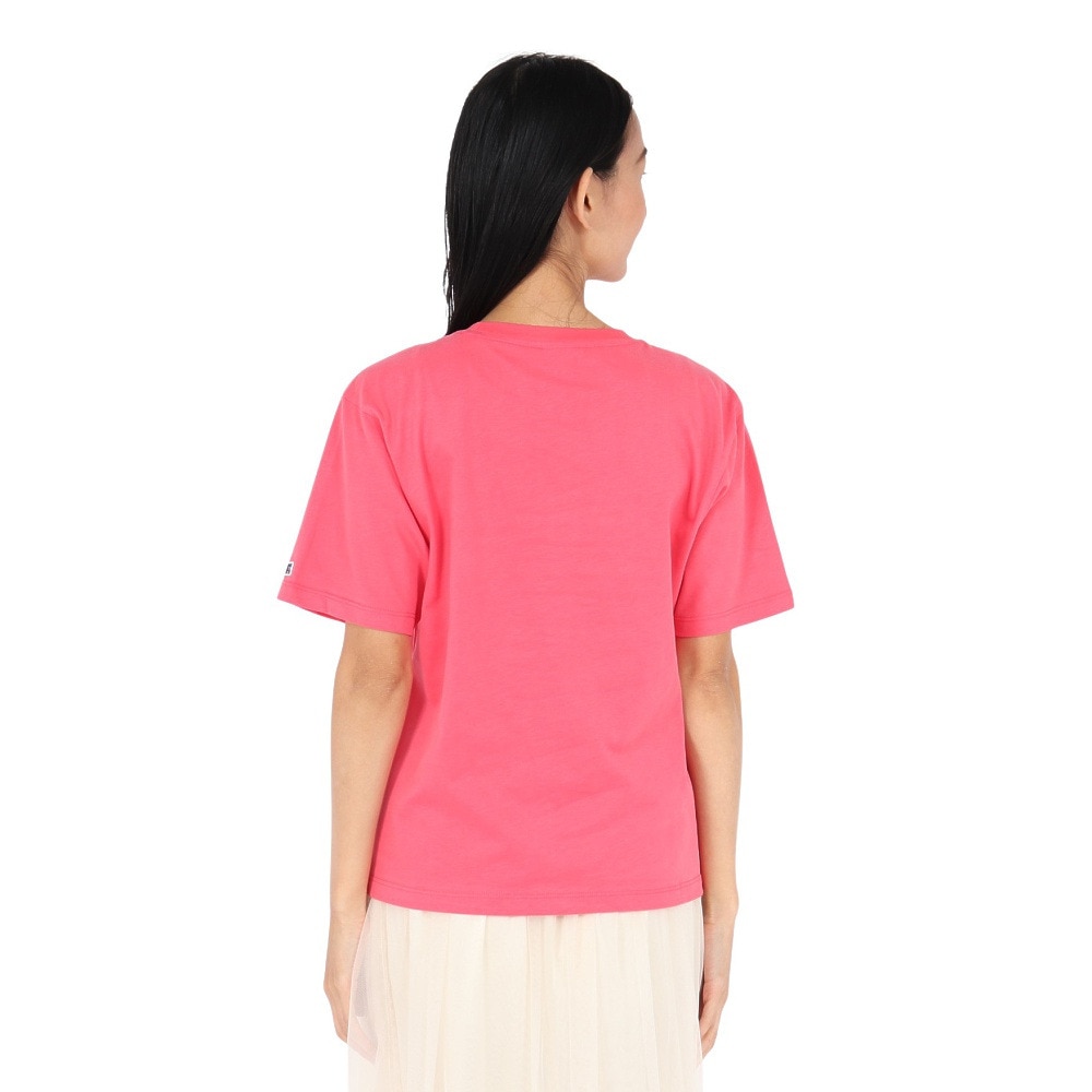 ラッセル（RUSSELL）（レディース）カレッジプリント 半袖Tシャツ RBL25S1002 ROS