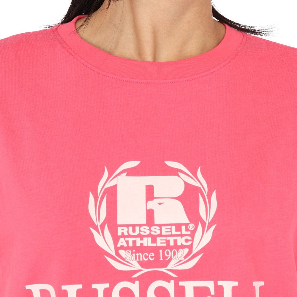 ラッセル（RUSSELL）（レディース）カレッジプリント 半袖Tシャツ RBL25S1002 ROS