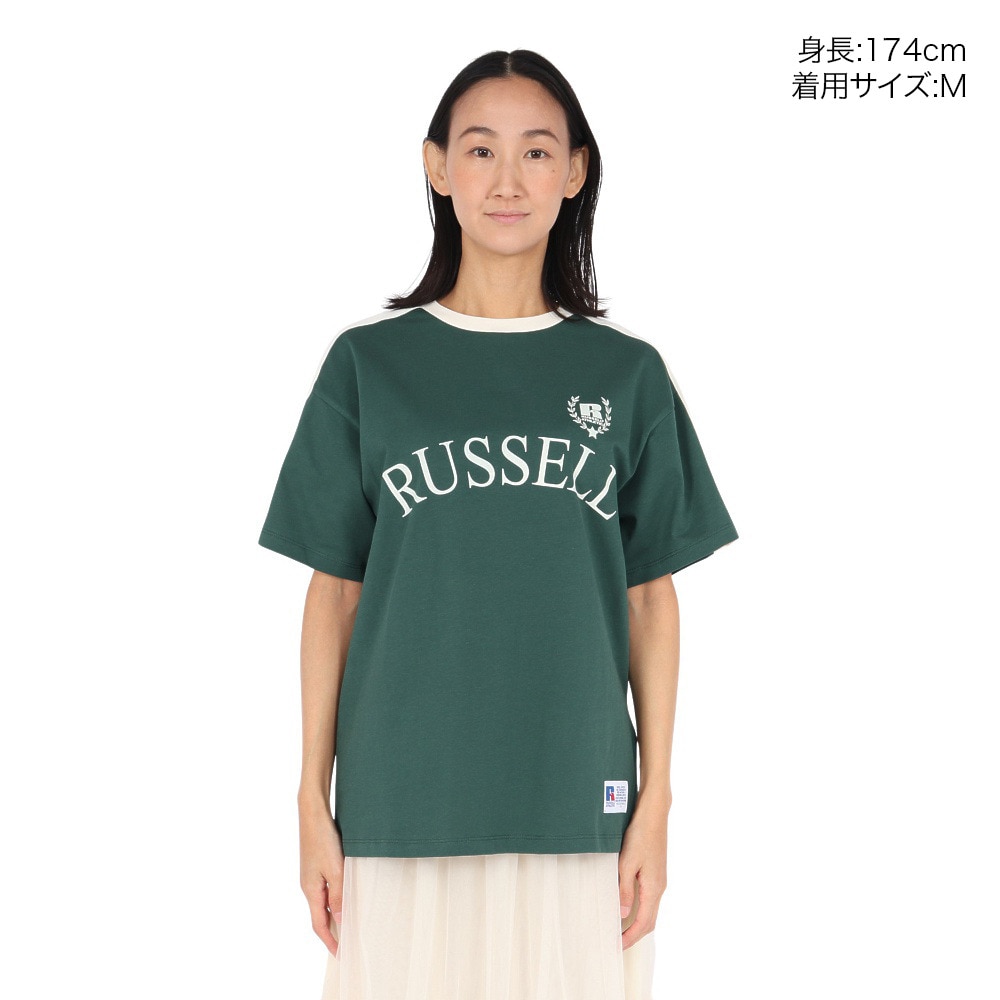ラッセル（RUSSELL）（レディース）ゲームシャツ 半袖Tシャツ RBL25S1003 DGRN