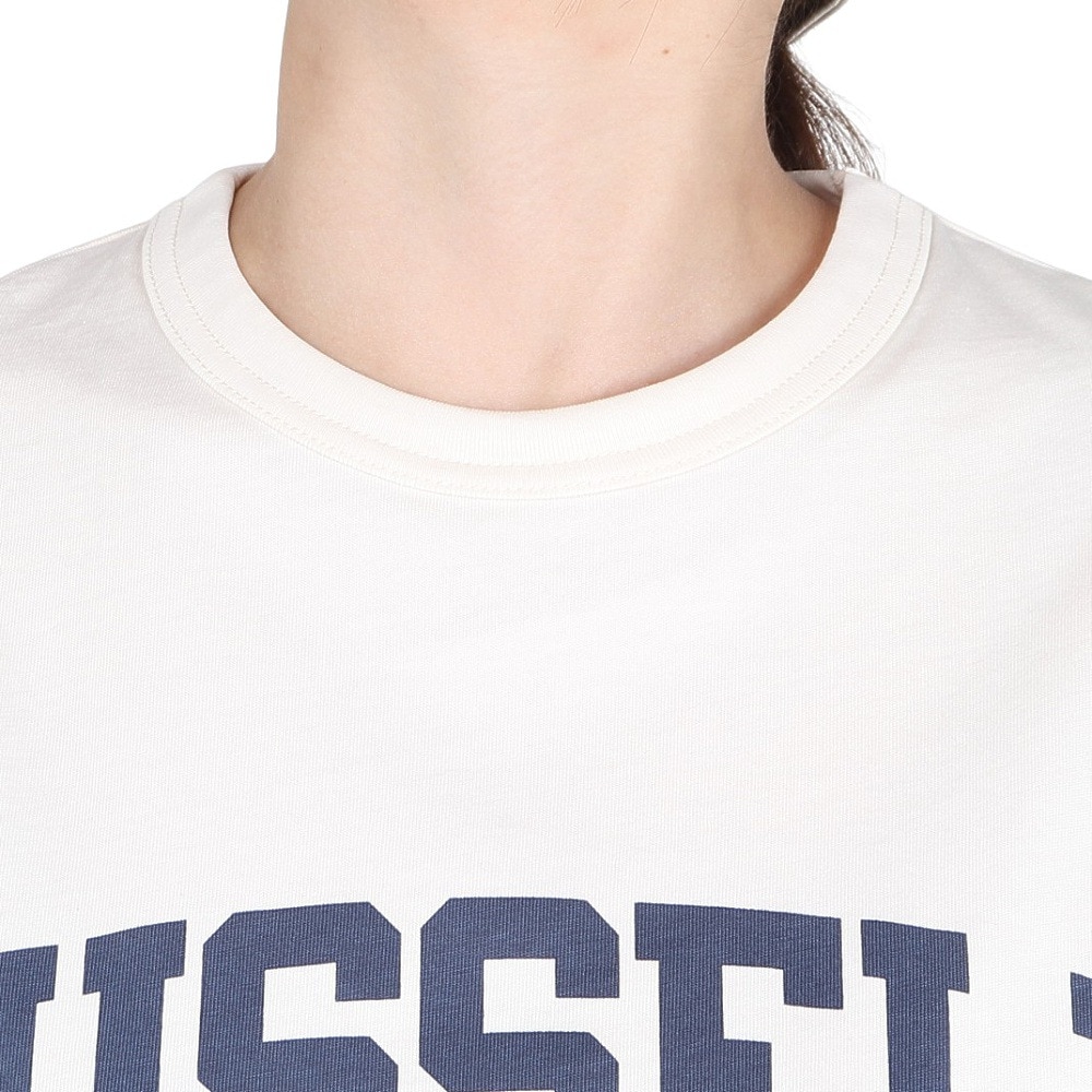 ラッセル（RUSSELL）（レディース）40/2 ロゴプリント 半袖Tシャツ RBL25S1004 IVR