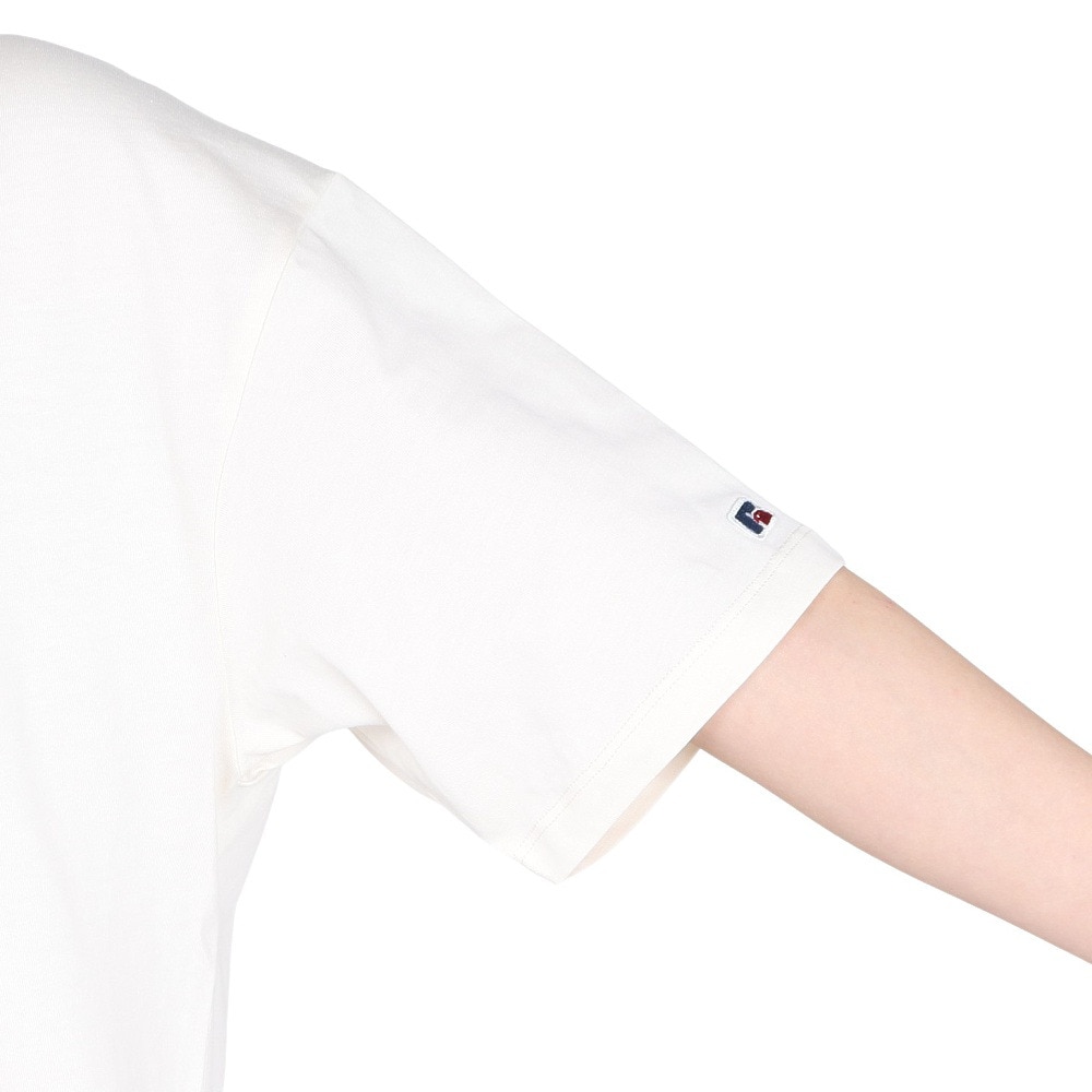 ラッセル（RUSSELL）（レディース）40/2 ロゴプリント 半袖Tシャツ RBL25S1004 IVR