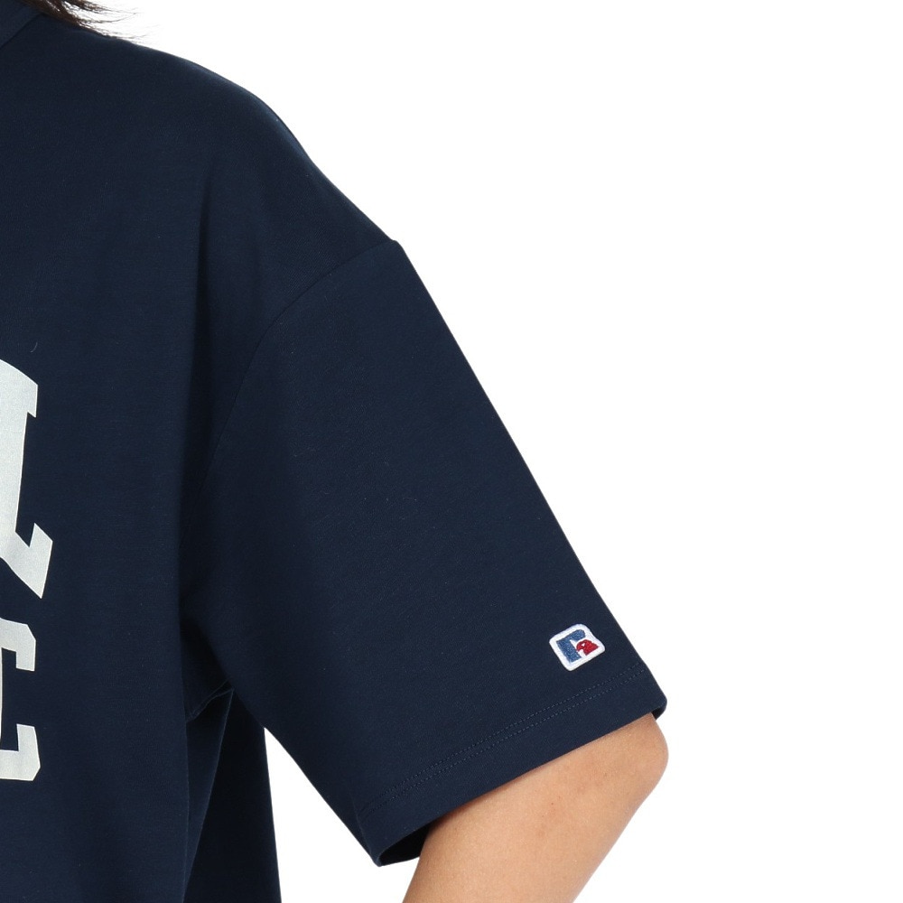 ラッセル（RUSSELL）（レディース）ロゴプリント 半袖Tシャツ RBL25S1004 NVY