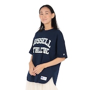 (レディース)ロゴプリント 半袖Tシャツ RBL25S1004 NVY