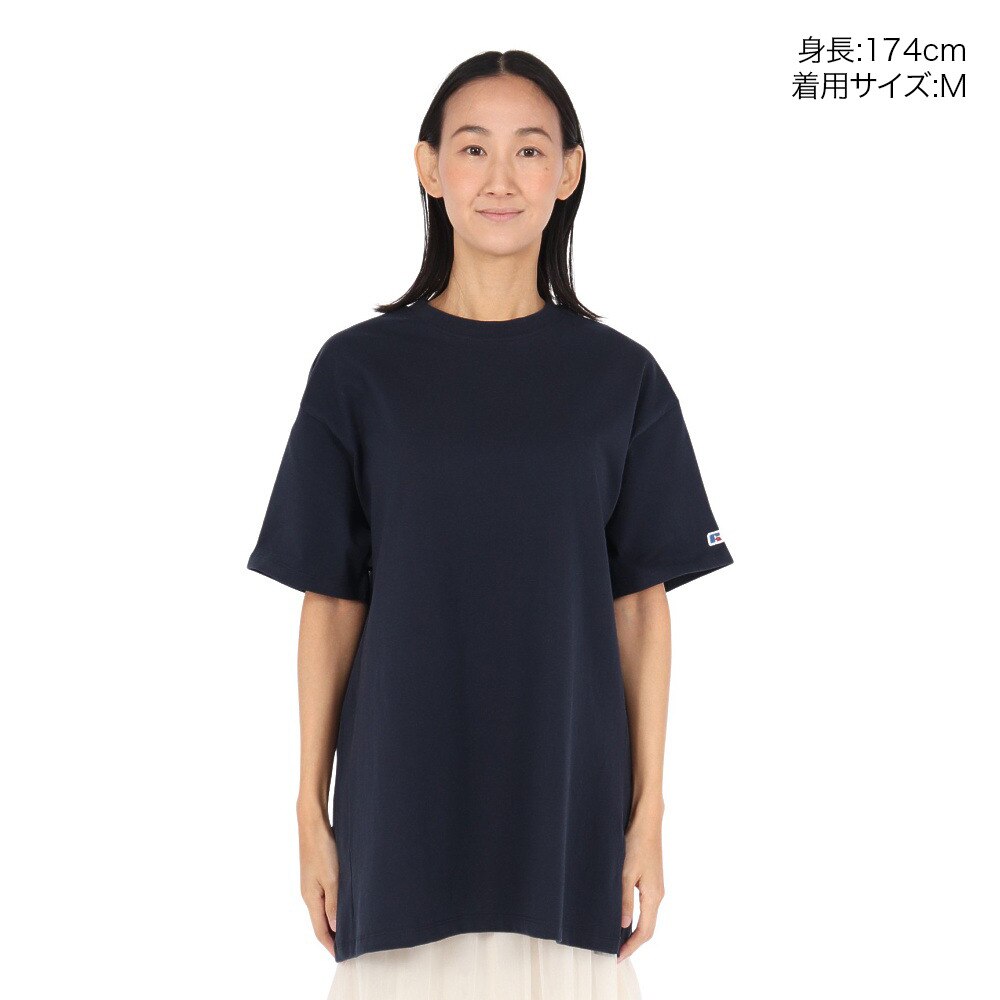 ラッセル（RUSSELL）（レディース）サイドスリット 半袖Tシャツ RBL25S1008 NVY