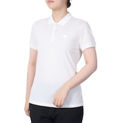 GUESS(レディース)ワンポイントロゴ 半袖ポロシャツ YM2K8470 KWHT