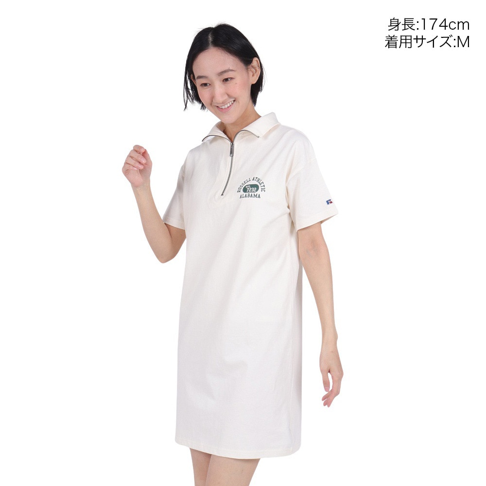 ラッセル（RUSSELL）（レディース）16/-OE ハーフジップ ワンピース RBL24S1005 IVR