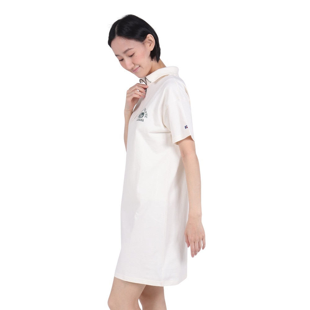ラッセル（RUSSELL）（レディース）16/-OE ハーフジップ ワンピース RBL24S1005 IVR